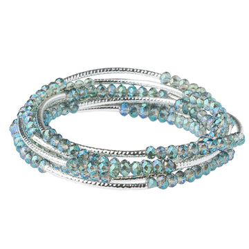 Scout Wrap Braclet/Necklace - Seabreeze/Silver